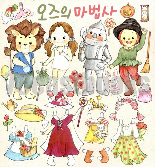 Fairy Tale paper doll book by lallayena