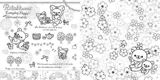 Rilakkuma Coloring and Lessons Book vol.1 by INKO KOTORIYAMA