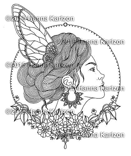 Daydreams, The Princess & Her Bird, Hanna Karlzon Adult Coloring Book 