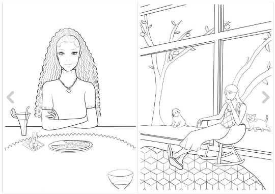 TT coloring book - Girls Fashion coloring book