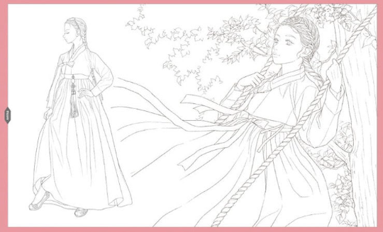 Girls with customs of the world - Beautiful Girls Coloring book