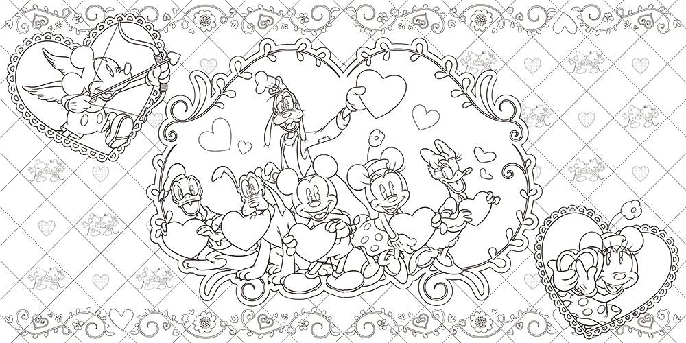 Art of Disney Happiness Coloring Lesson Book