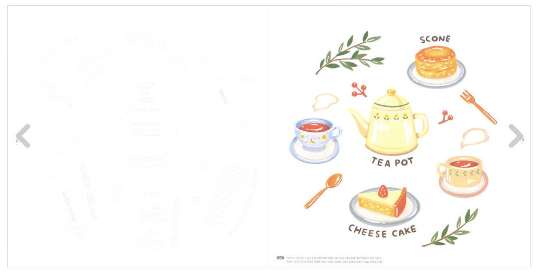 Dessert and ordinary day coloring book by @sovoroo_