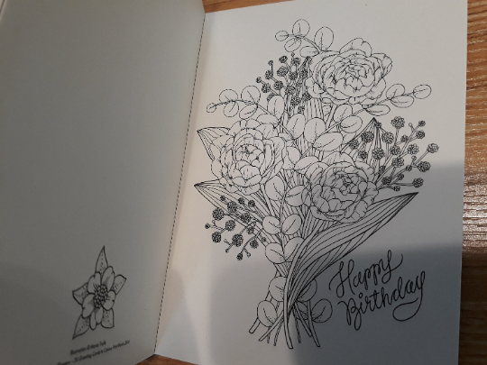 I Bring You Flowers : 20 Greeting Cards to Color by Maria Trolle