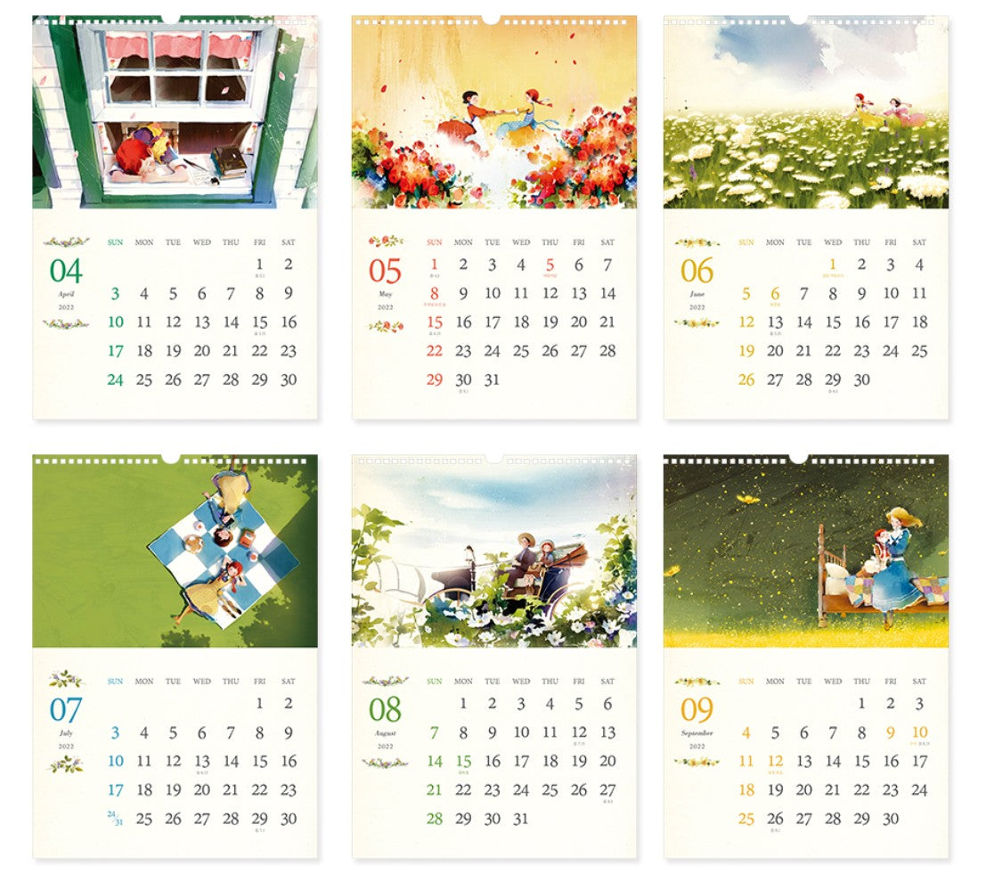 INDIGO 2022 Anne of Green Gables Wall Calendar