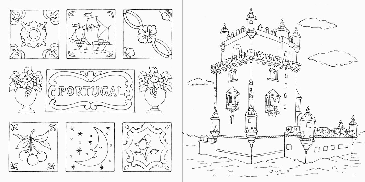 Drawing around the world Coloring Book by Eriy