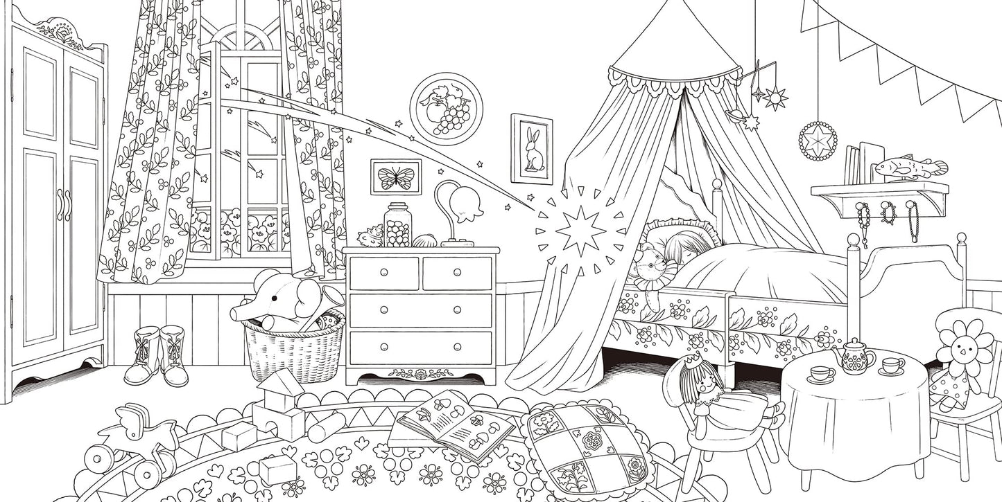 Coloring Book of Secret Dream Story by Yoshimi Sekiguchi AUG 2022