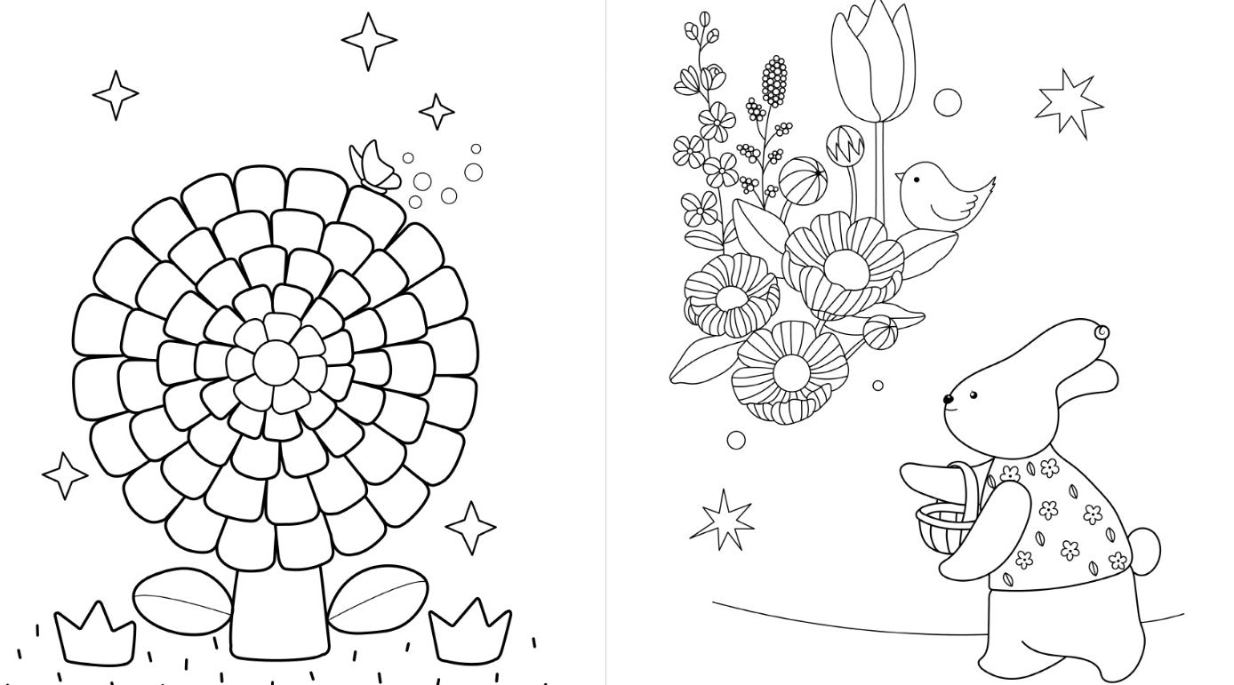 Gardner of the Moon Forest Coloring Book : Korean Coloring Book
