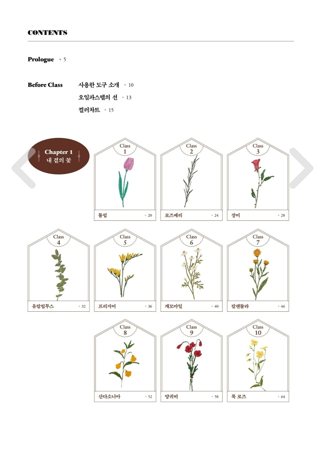 Flower oil pastel lesson books 70EastBooks