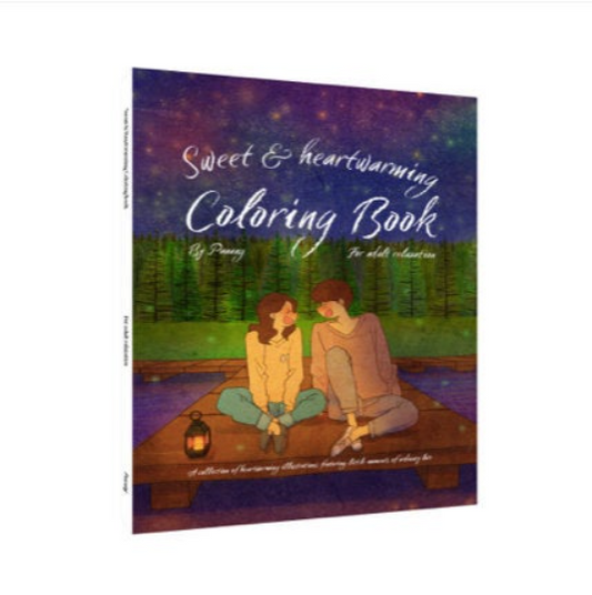 Sweet and Heartwarming Coloring Book by Puuung