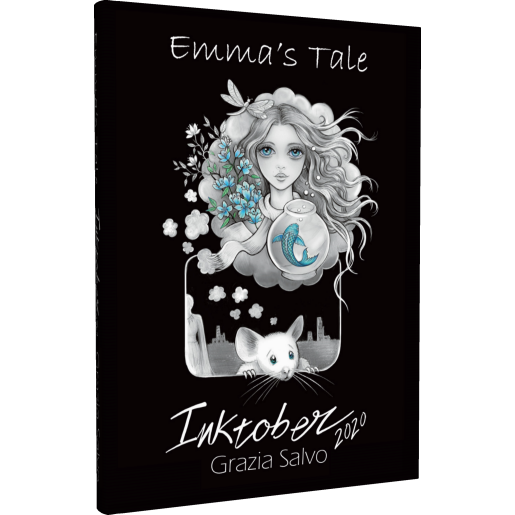 Emma's tale coloring book Inktober 2020 by Grazia Salvo