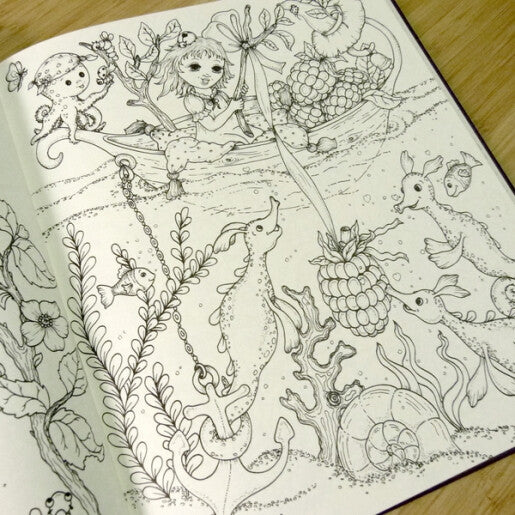 Fairy Touch of Magic coloring book by Klara Markova